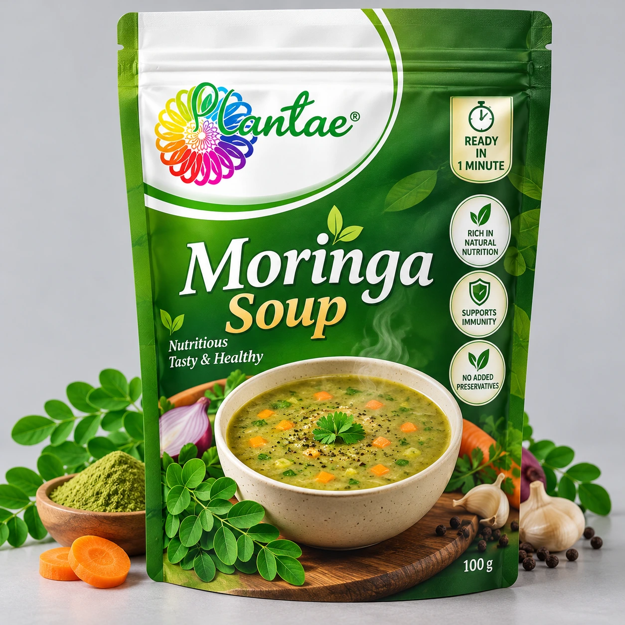 Plantae Moringa Soup Mix Pouch